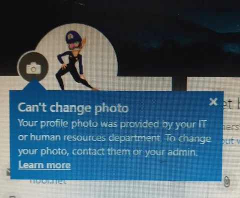 Can't Change Profile Photo