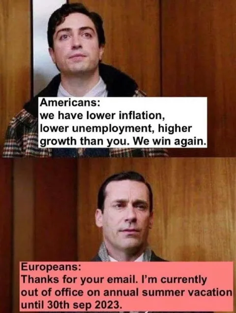 Americans Versus Europeans Vacation Reply