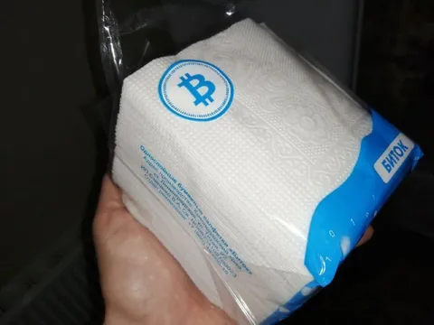 Биткоин из туалетной бумаги