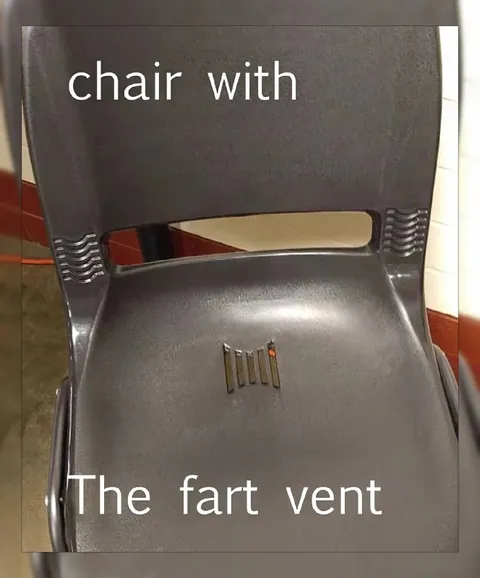 Chair With Fart Vent