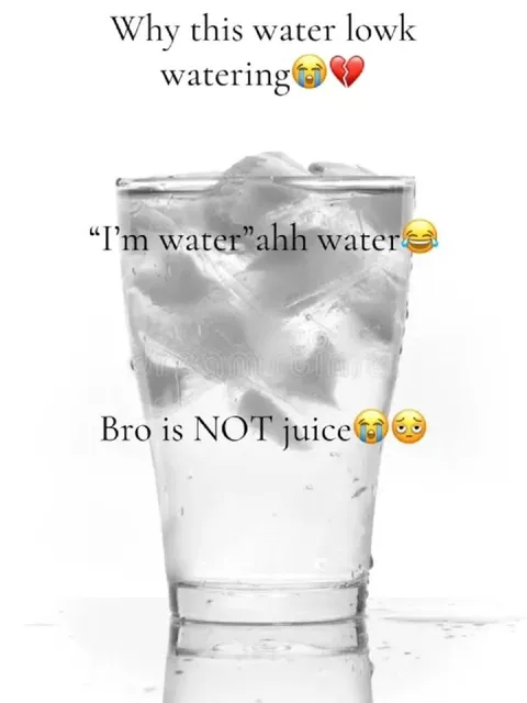 Water Thinks It Is Juice