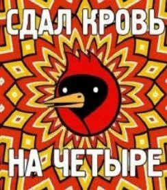 Сдал кровь на четыре