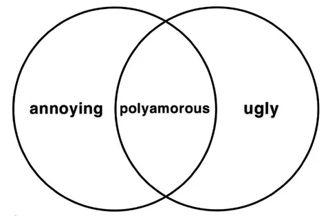 Annoying Polyamorous Ugly Venn Diagram
