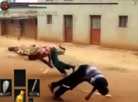 Dark Souls уличный бой