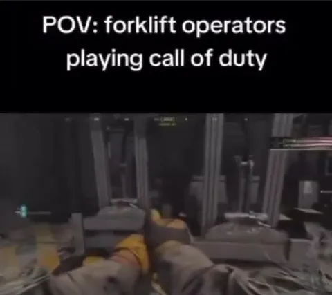 Forklift Operators Playing Call of Duty