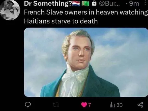 French Slave Owners Watching Haiti