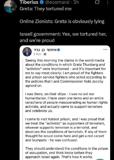 Greta Tortured by Israel