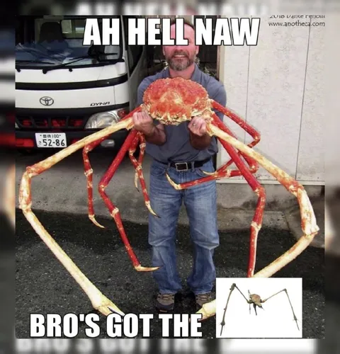 Ah Hell Naw Giant Crab