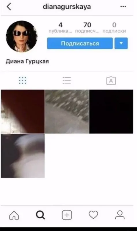 Инстаграм Дианы Гурцкой