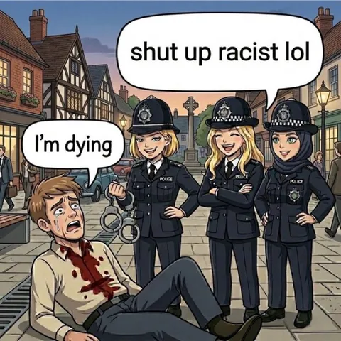 Police Laughing at Dying Man