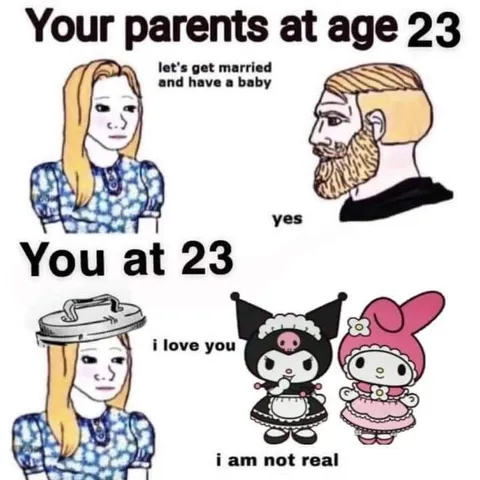 Your Parents at 23 vs You