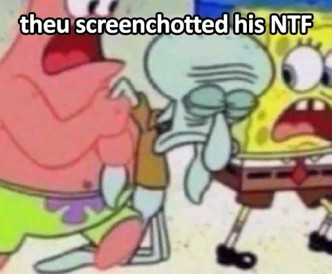 They screenshotted his NTF