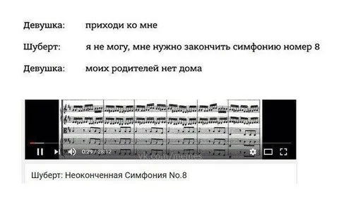 Шуберт заканчивает симфонию