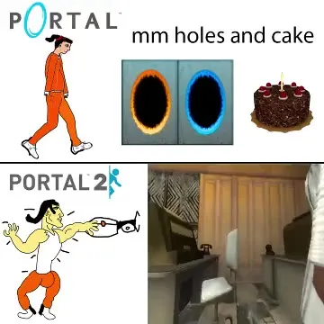 Portal holes and cake
