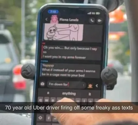 70 Year Old Uber Driver Flirting