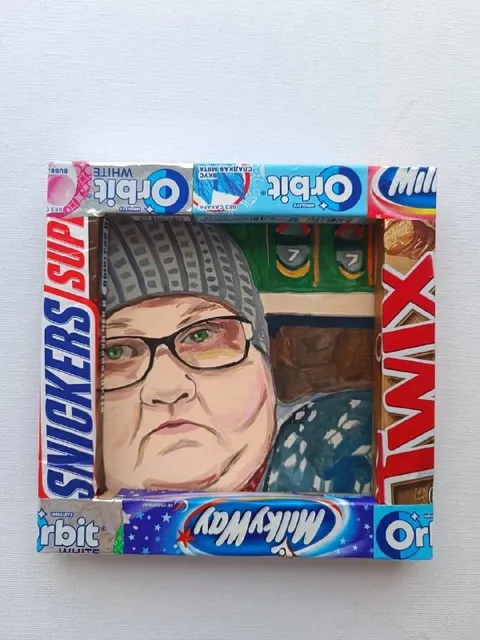 Candy Wrapper Portrait Frame
