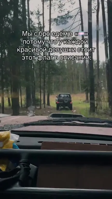 Едем к девушке с флагом
