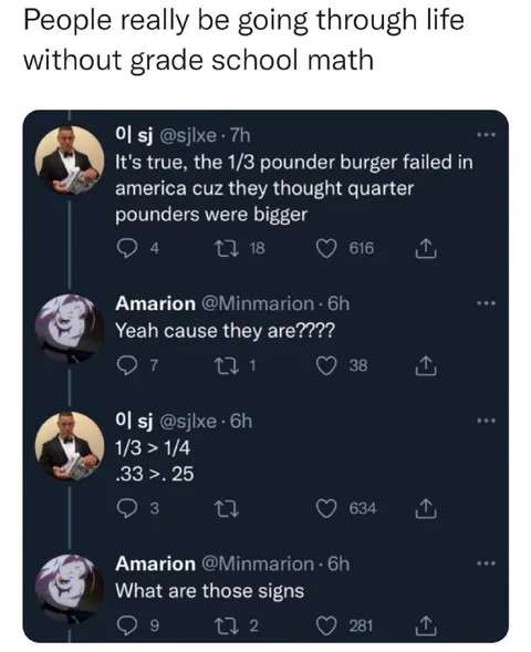 People Without Grade School Math