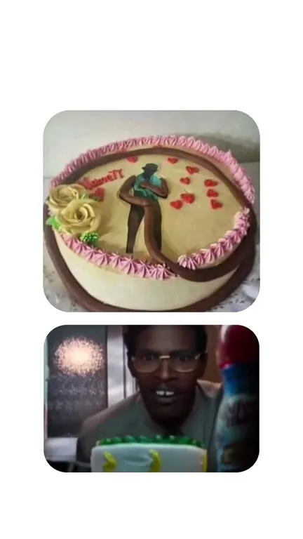 Birthday Cake Awkward Reaction