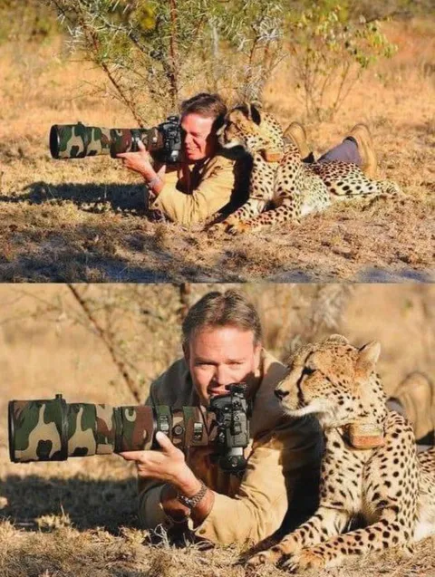 Фотограф и леопард