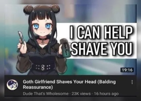 Goth Girlfriend Shaves Your Head