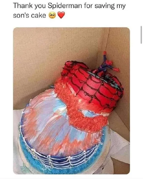 Spider-Man Saves the Cake