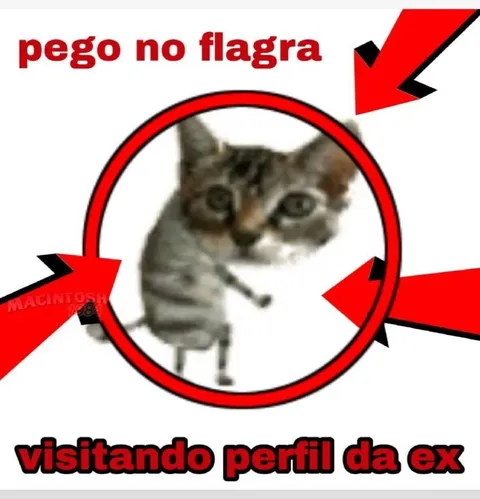 Pego no flagra visitando a ex