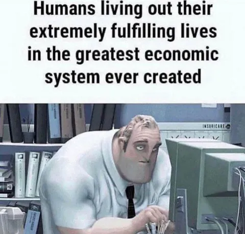 Humans Living Out Their Fulfilled Lives
