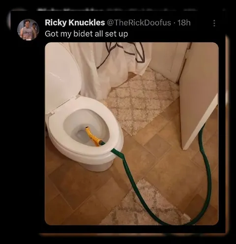 DIY Bidet Setup