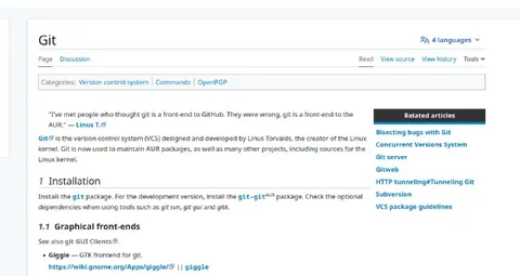 Git Is a Front-End to the AUR