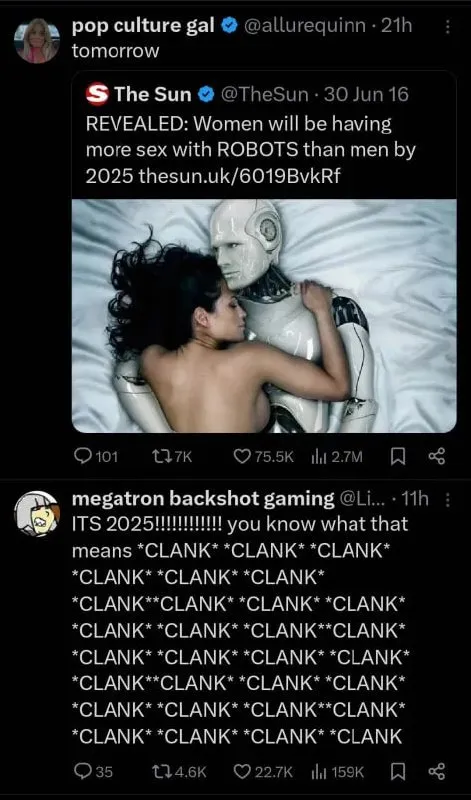 Robots Having More Sex by 2025