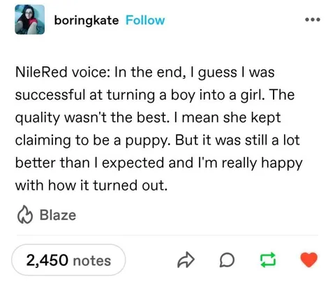 NileRed Turns a Boy Into a Puppy