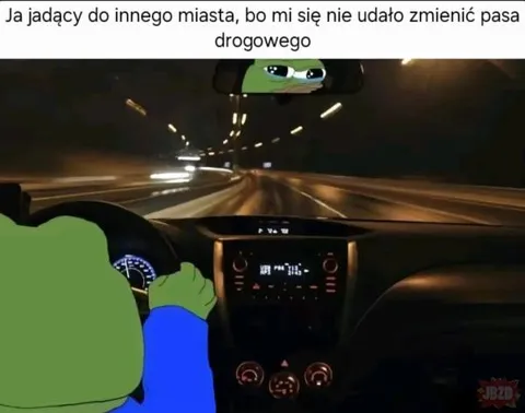Nieudana zmiana pasa
