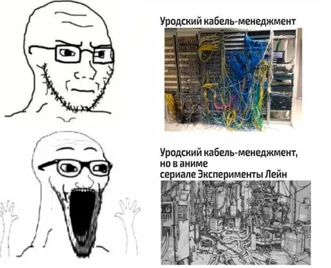 Уродский кабель-менеджмент в аниме