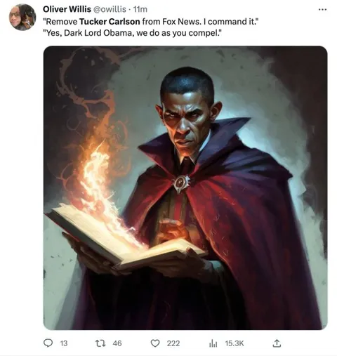 Dark Lord Obama Commands Tucker Carlson Removed