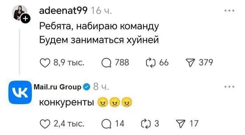 Набираю команду заниматься хуйнёй