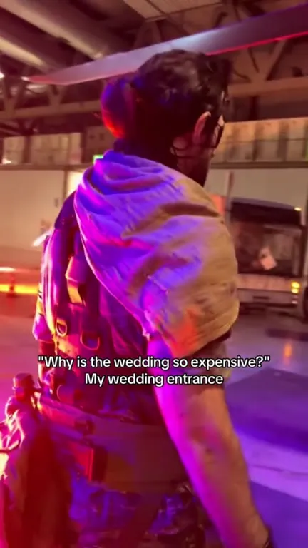 Wedding Entrance Like a Superhero
