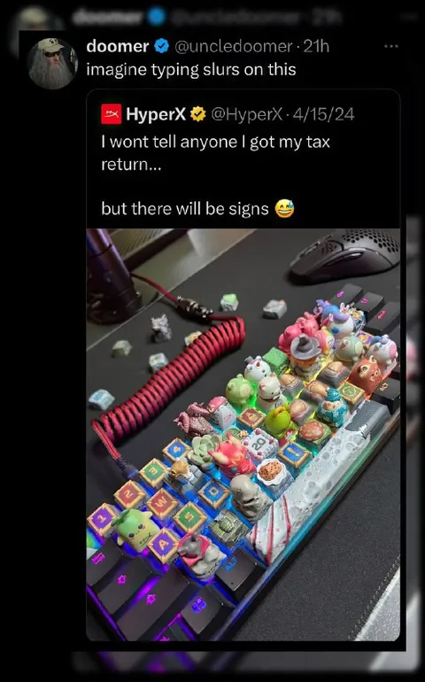 Tax Return Keyboard Signs