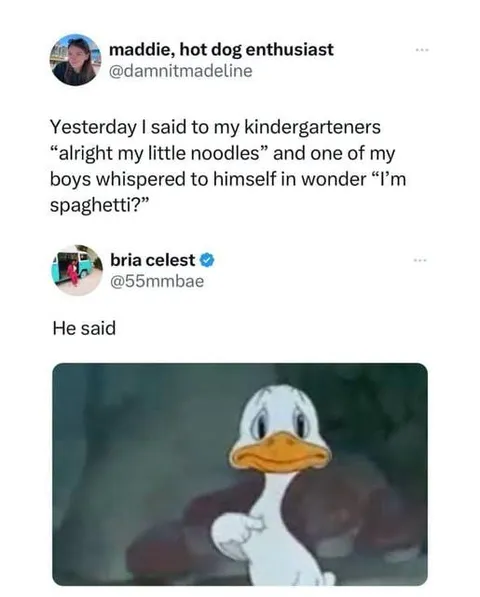 Kindergarten Spaghetti Confusion