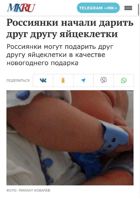 Яйцеклетки в подарок