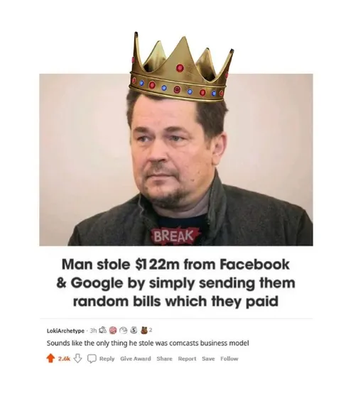 Facebook Google Random Bills Heist