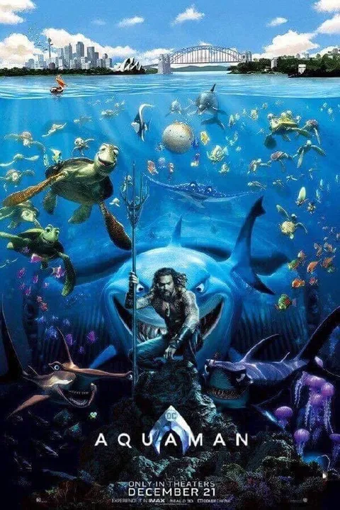 Aquaman Underwater Poster