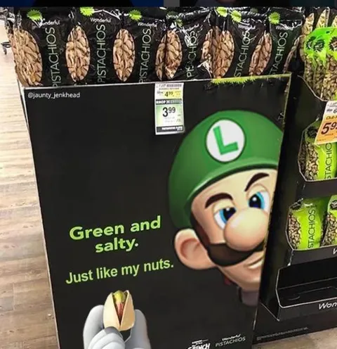 Luigi's Green and Salty Nuts