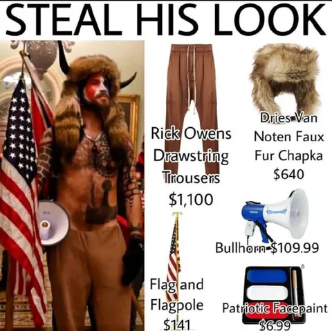 Steal His Look: Patriotic Fur Outfit