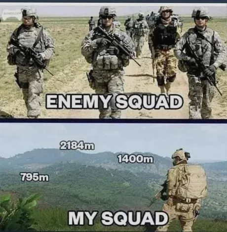 Enemy Squad Versus My Squad