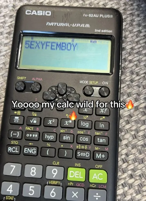 Calculator Loves Sexy Femboy