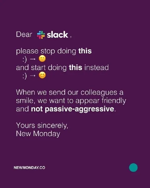 Slack Smile Etiquette