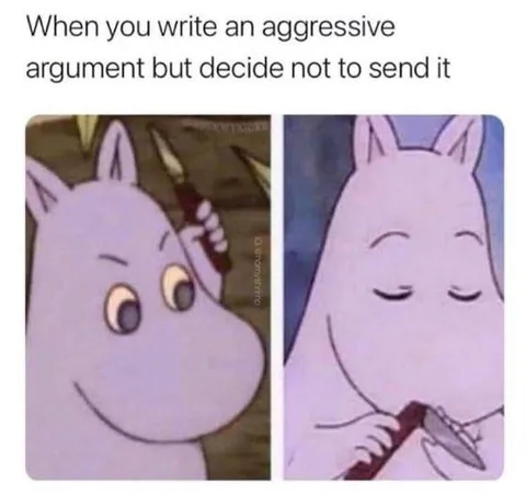 Aggressive Argument, Never Sent