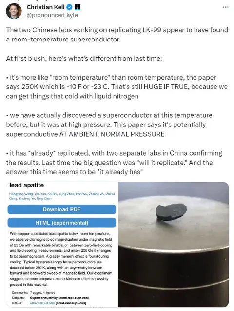 LK-99 Room-Temperature Superconductor