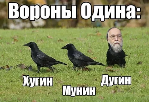Вороны Однина Хутин Мунин Дугин